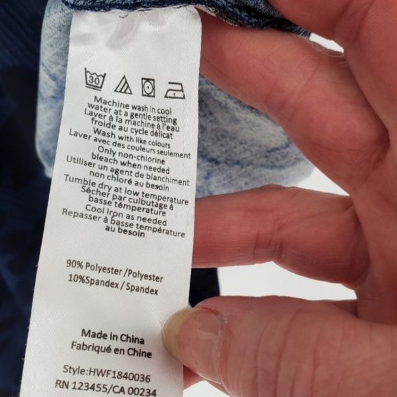 H by Halston Striped Floral Wrap Dress size XS - Picture 10 of 10